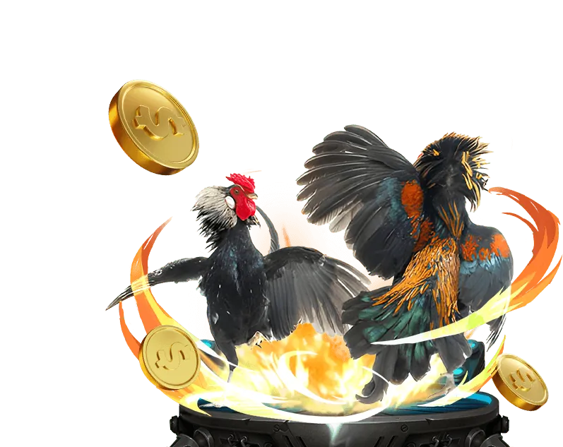 Trò chơi Đá Gà với hình ảnh các chiến kê đang thi đấu.